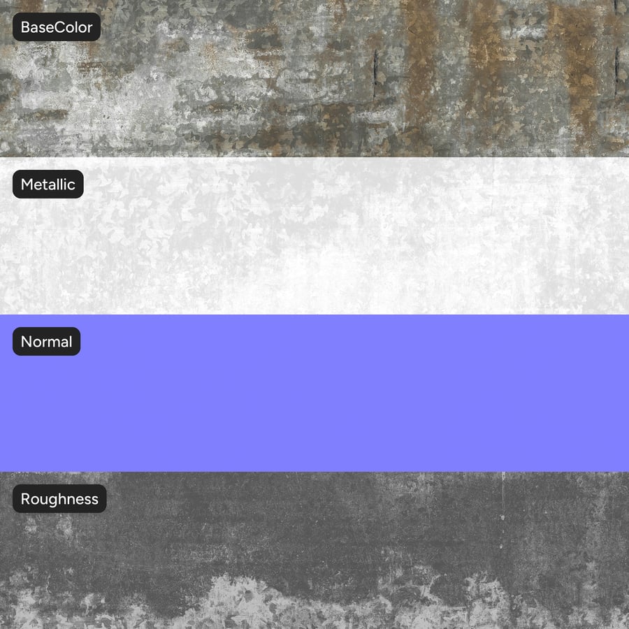 Grimy Scuffed Galvanized Metal Texture