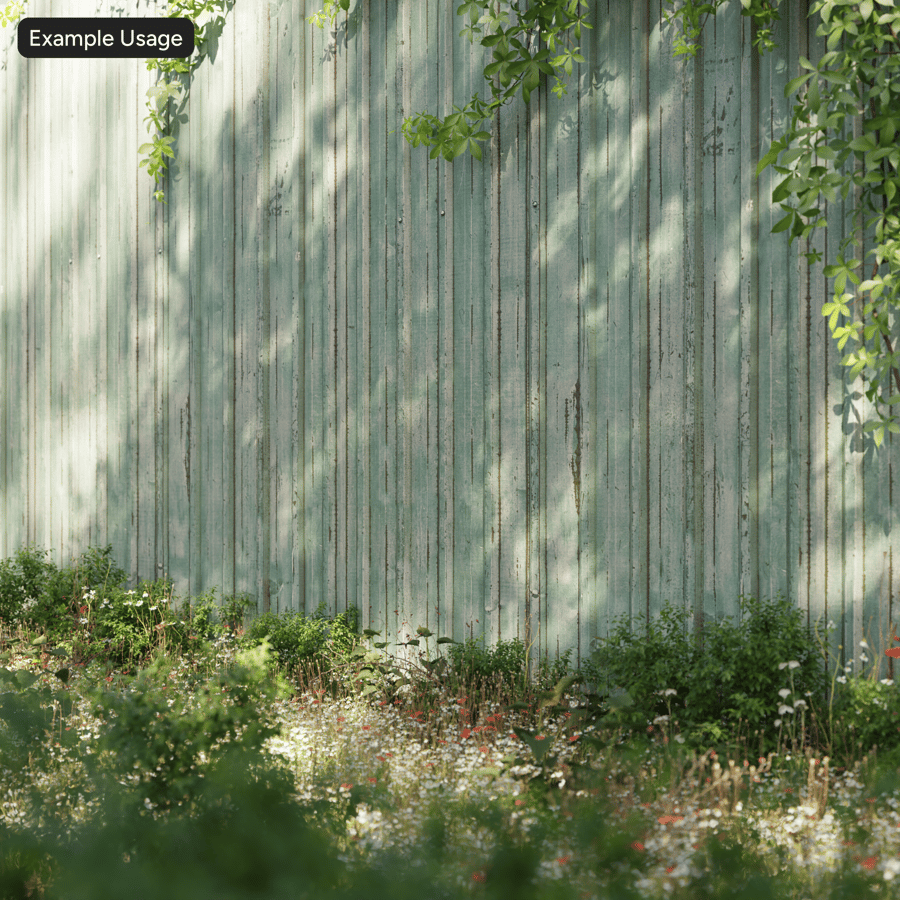 Dented Corrugated Metal Texture, Green