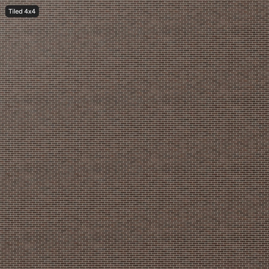 Dragfaced Running Bond Brick Wall Texture, Brown
