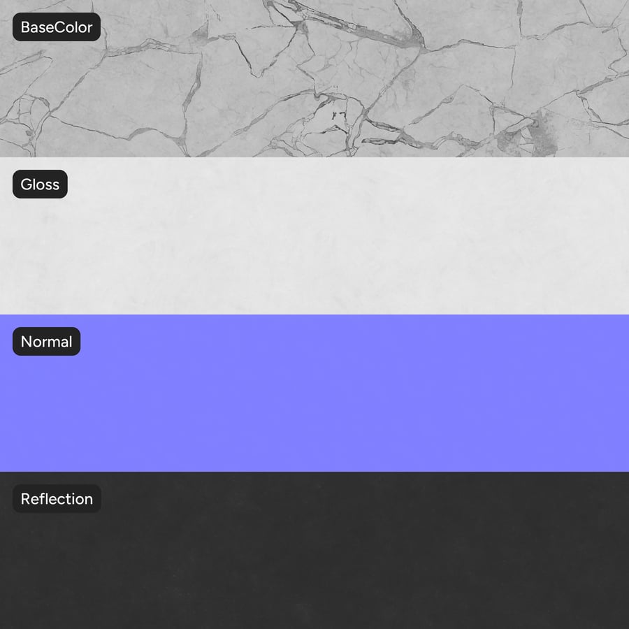 Polished Marble Stone Texture, Dove Grey
