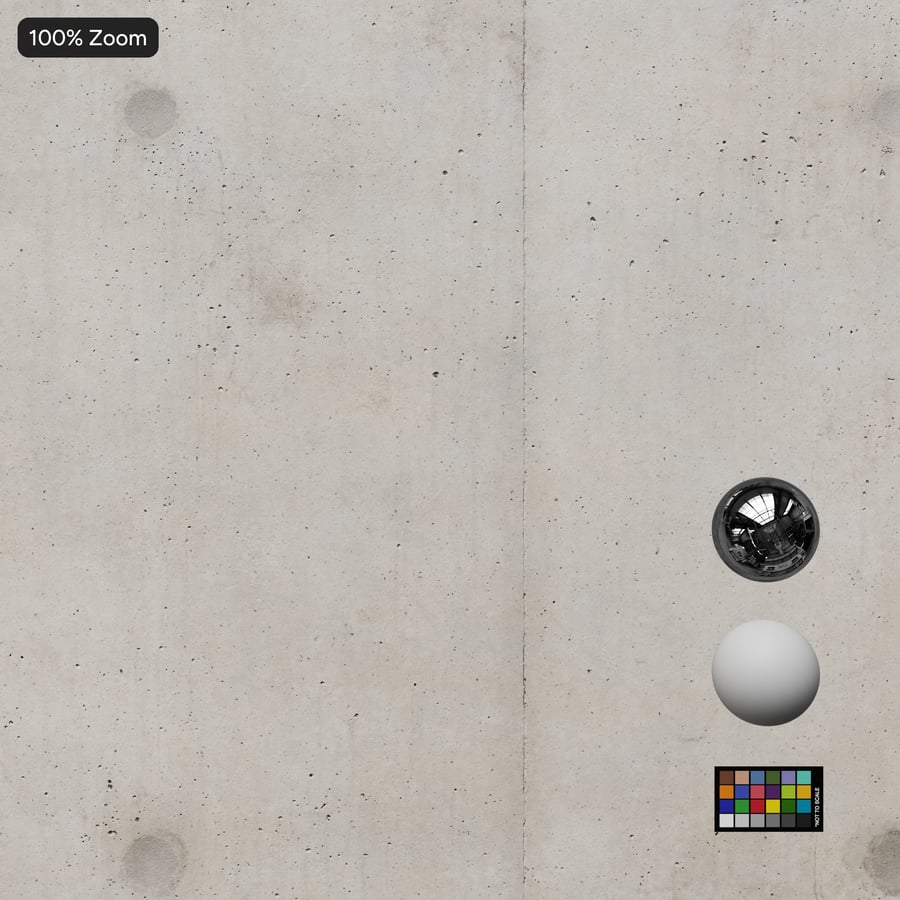 Matte Panel with Tie Hole Concrete Texture