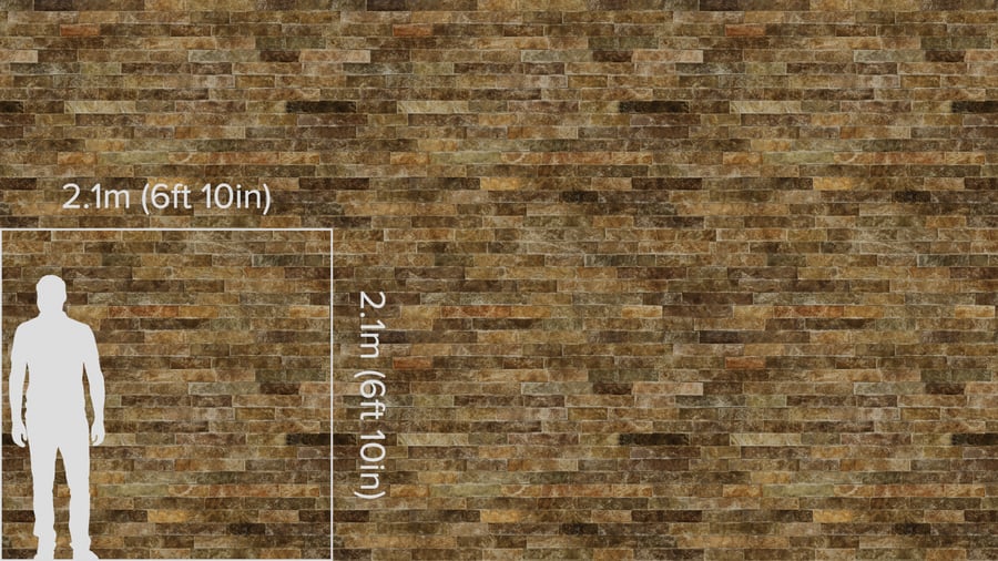 Dirty Ledger Stone Wall Texture, Brown