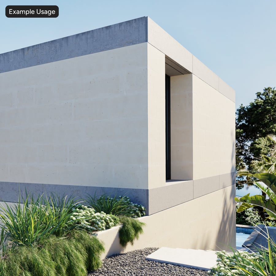 Raue Steinblock-Mauertextur, Beige