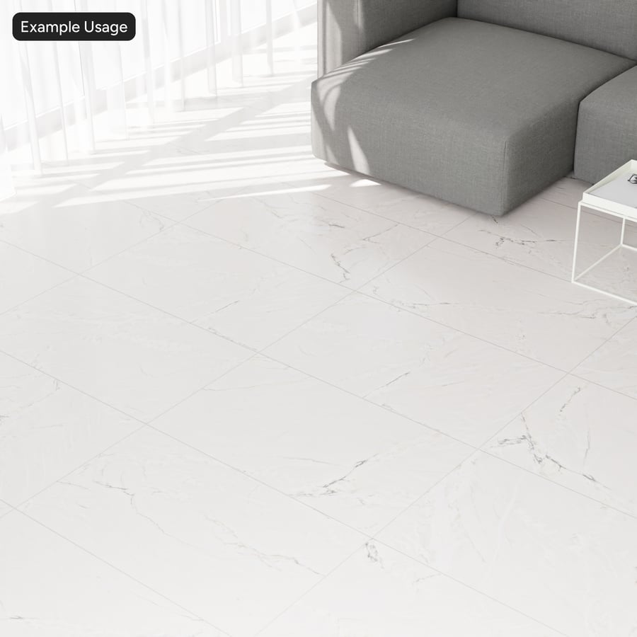 Textura de azulejo retangular em quartzito mate, Calacatta Branco