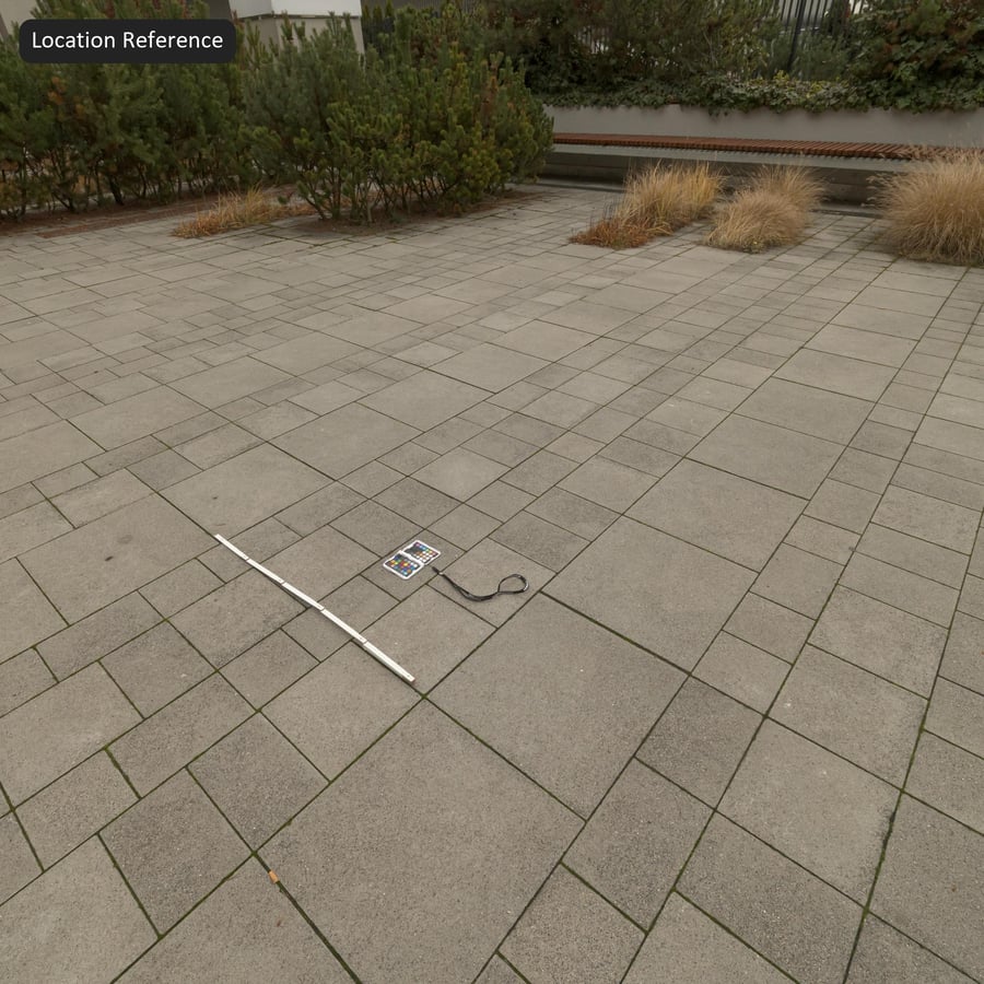 Alternating Offset Concrete Paver Texture, Neutral Grey