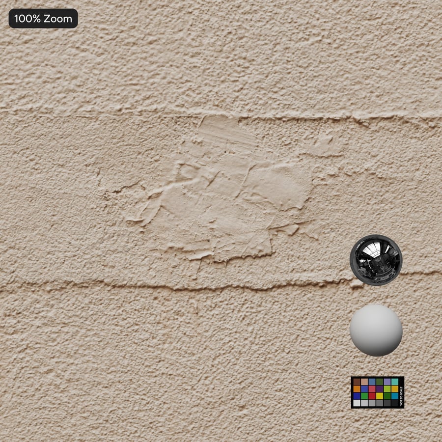 Textura de pared de yeso pintado dañado, beige