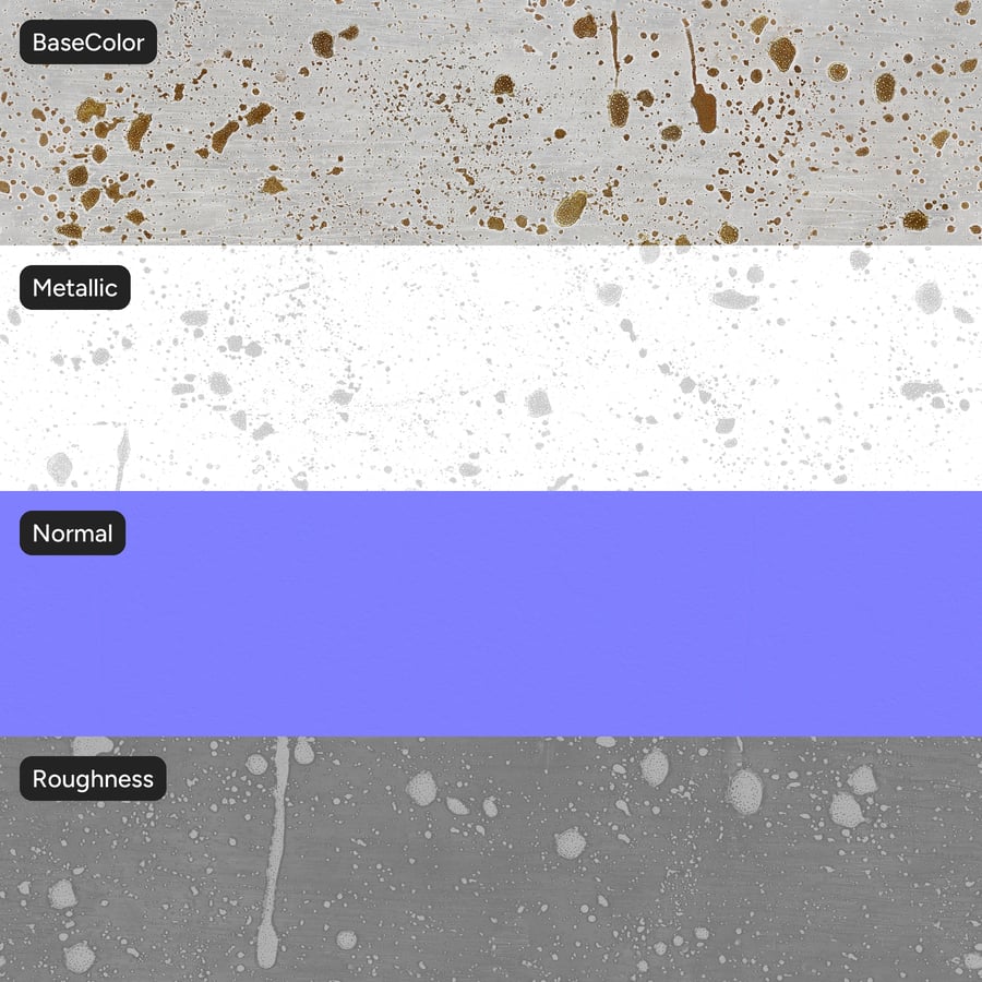 Textura de metal enferrujado com fugas