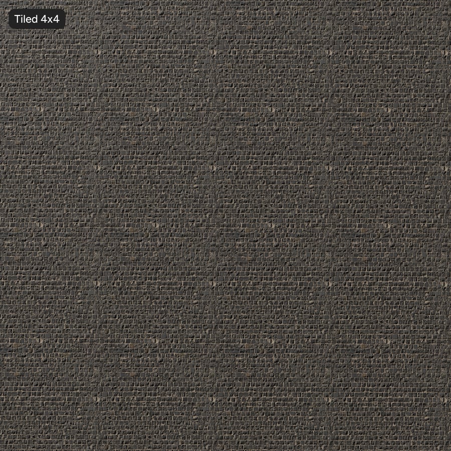 Offset Cobblestone Floor Texture, Charcoal