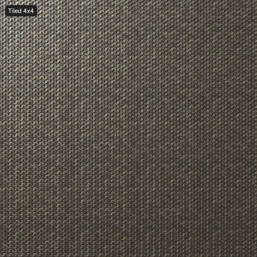 Textura de metal em malha de cota de malha achatada e enferrujada