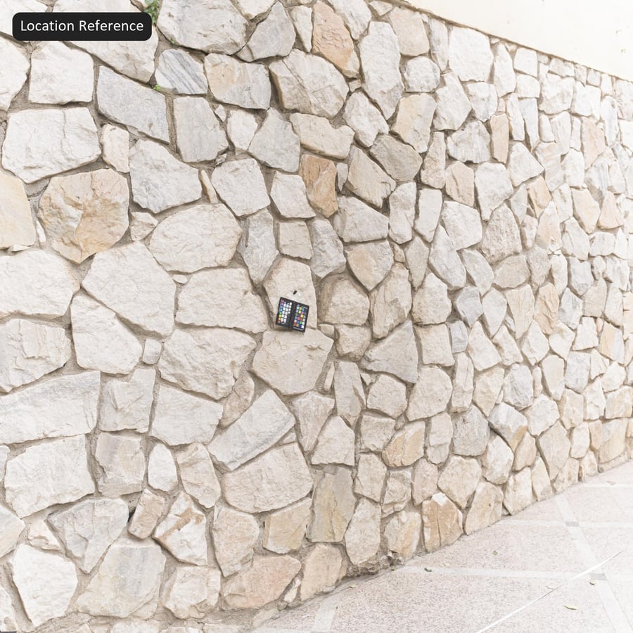 Irregular Rubble Limestone Wall Texture, Cream White