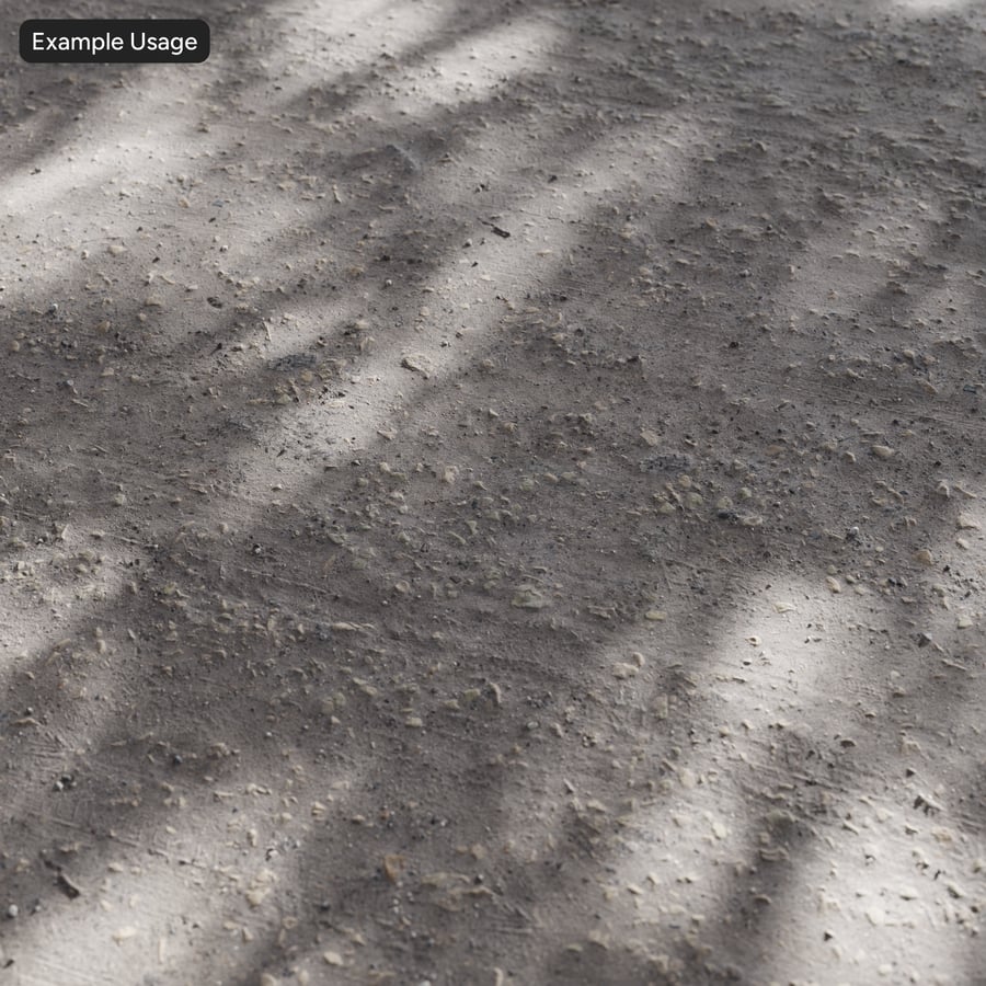 Coarse Aggregate Compacted Gravel Road Texture, Grey