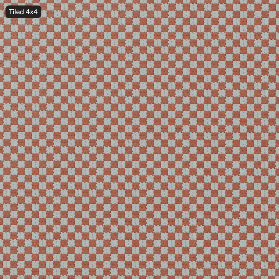 Textura de pavimento em ziguezague, tabuleiro de xadrez vermelho