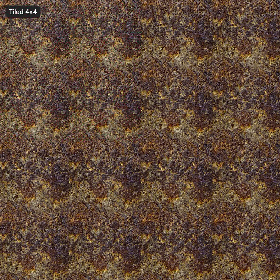 Textura de metal enferrujado com buracos, multicolor