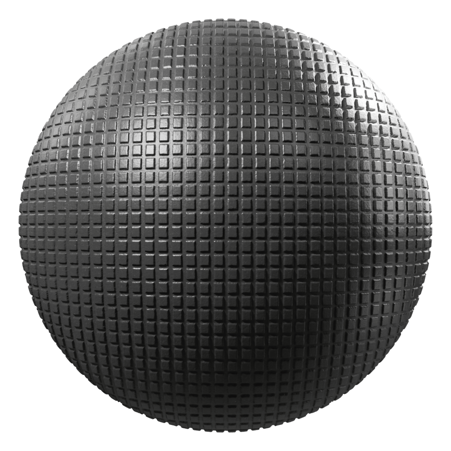 Square Dot Mold Plastic Texture, Black