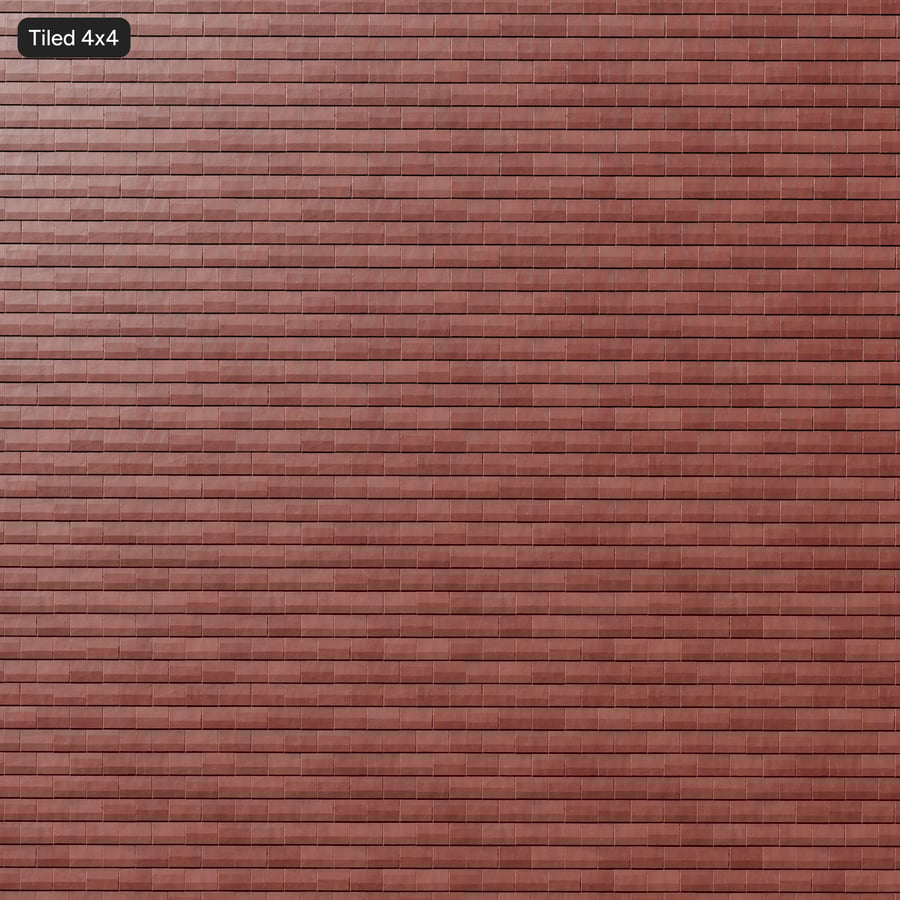 Textura de telhas de barro opacas, vermelho