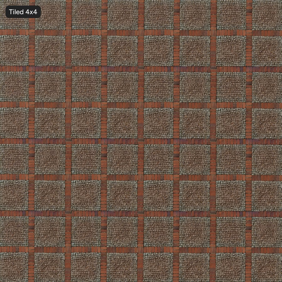 Textura de tijolo e paralelepípedo sujo