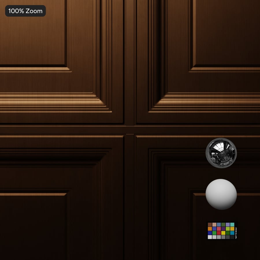 Texture de plafond en fausses dalles de vinyle métalliques gaufrées, marron