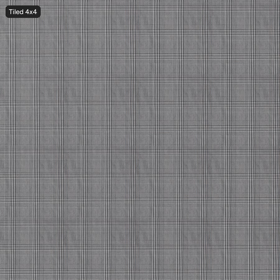 Tejido tartán bengalina con textura, gris