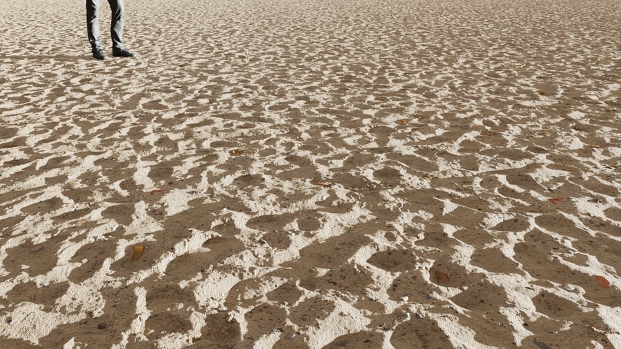 Shoe Footprints Sand Texture