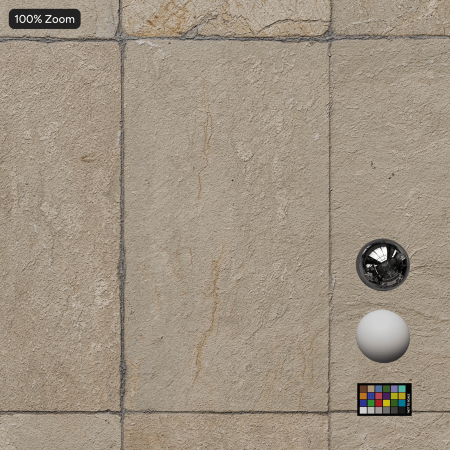 Worn Limestone Tile Texture