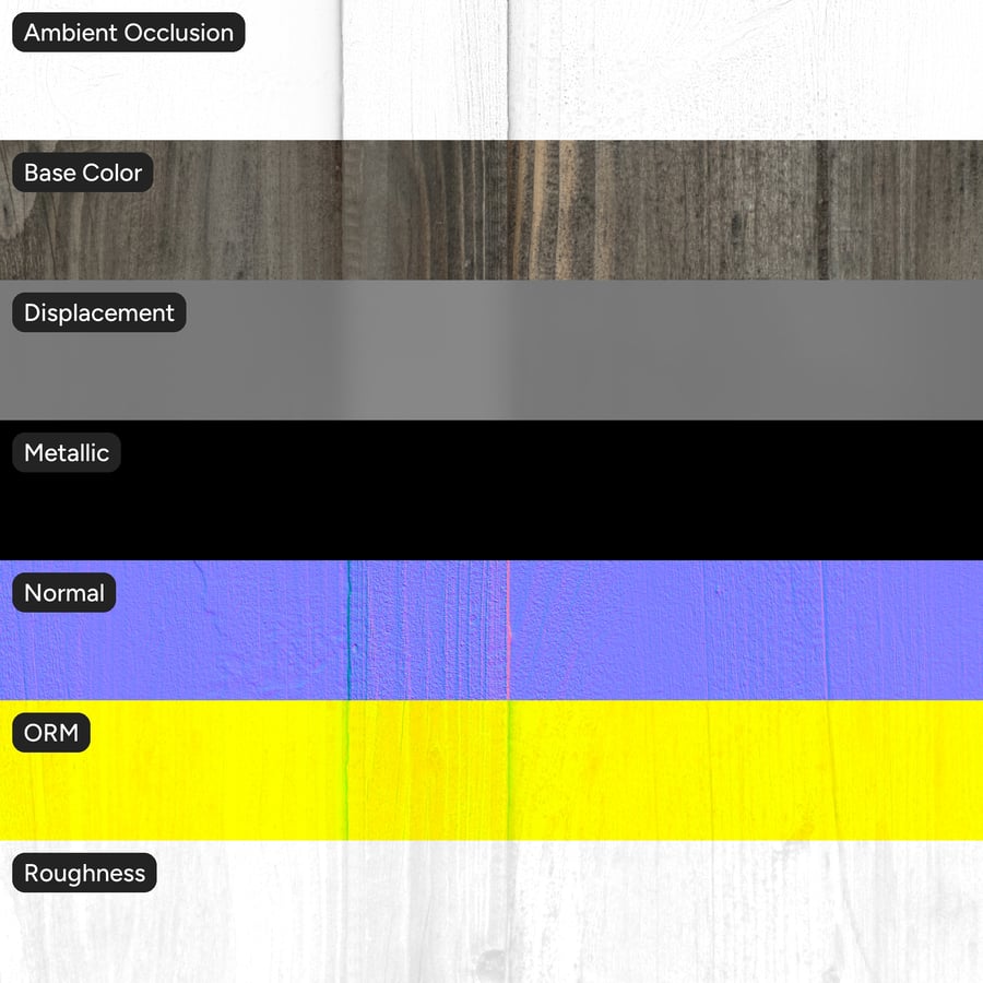 Aged Fluted Wood Siding Wall Texture, Grey