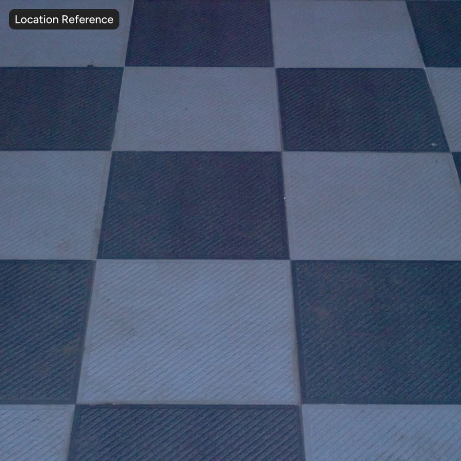 Piastrella di pietra quadrata scanalata, a scacchiera