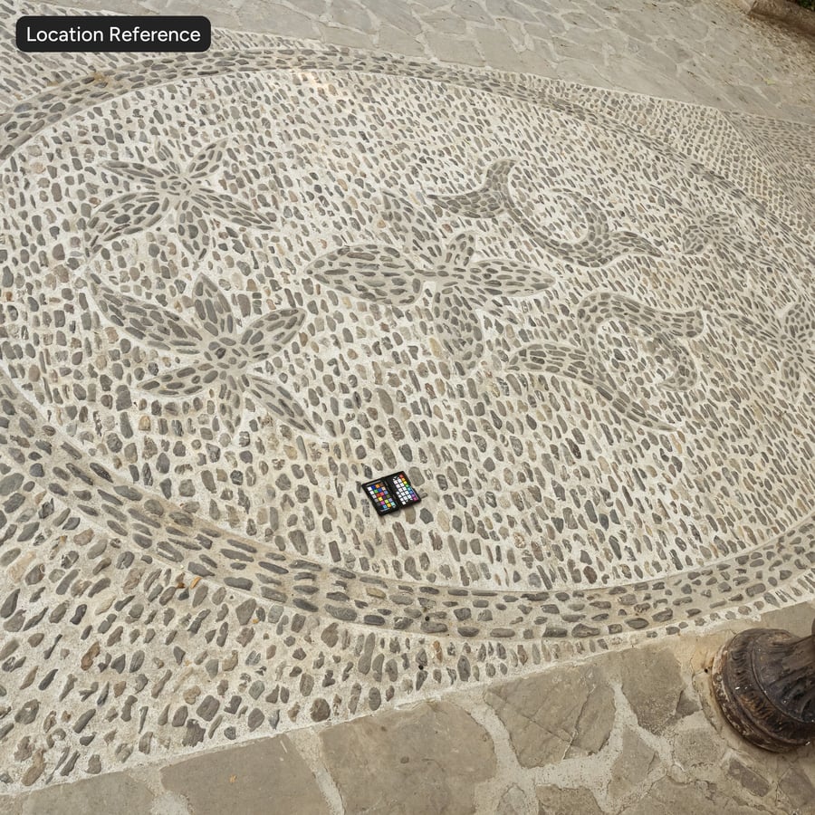 Texture de trottoir en pavés deocratique