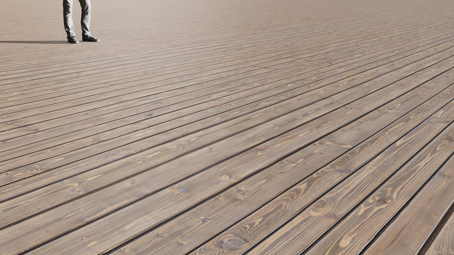 Medium Grain Natural Wood Planks Flooring Texture, Cool Tan