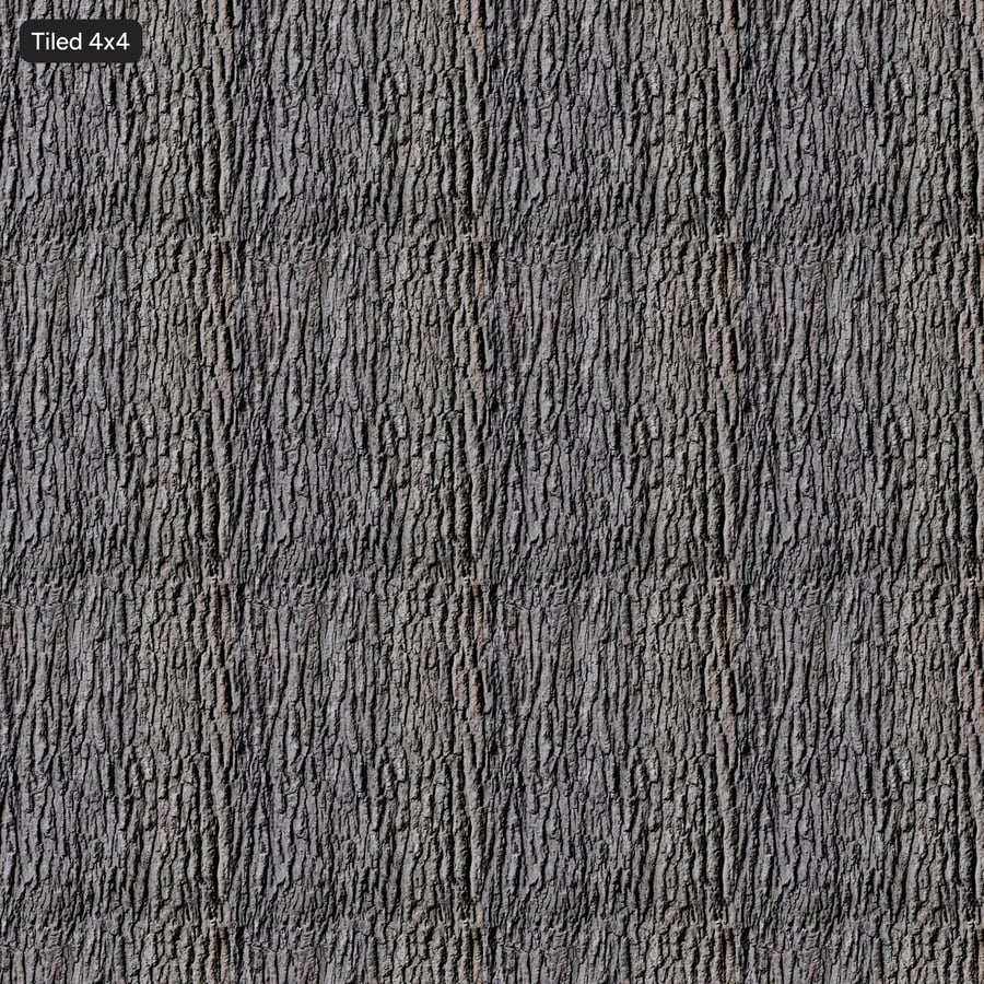 Textura de casca de madeira dura ranhurada, cinzenta