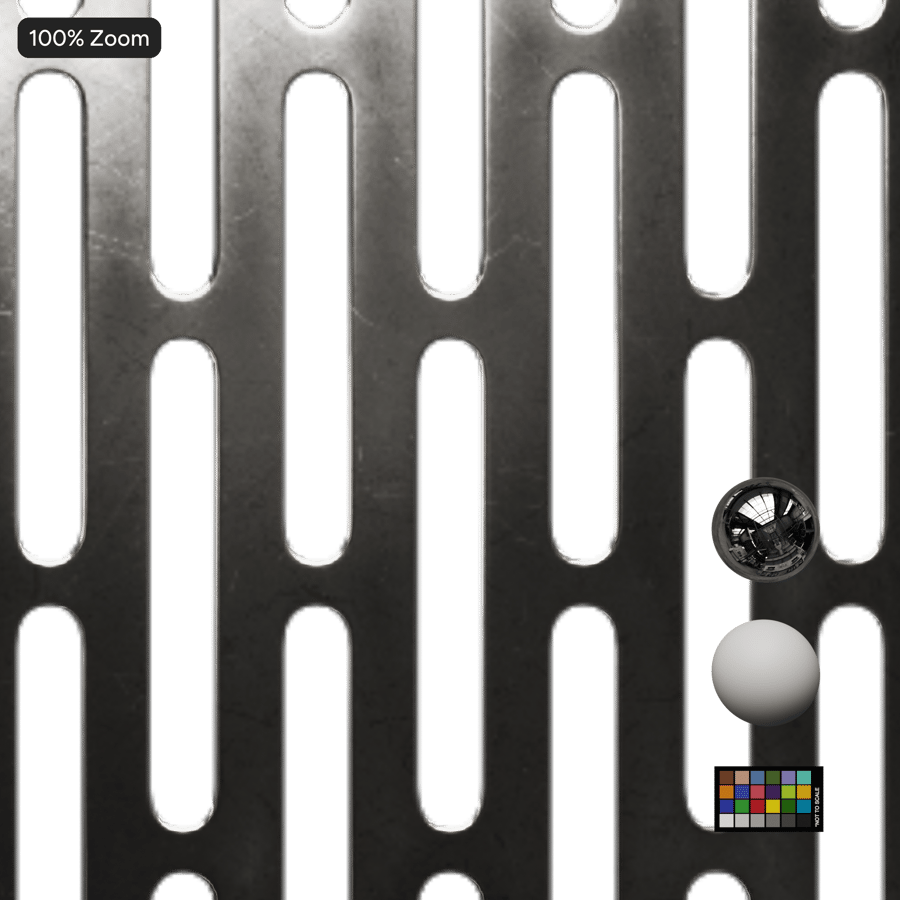 Running Slots Perforated Metal Texture