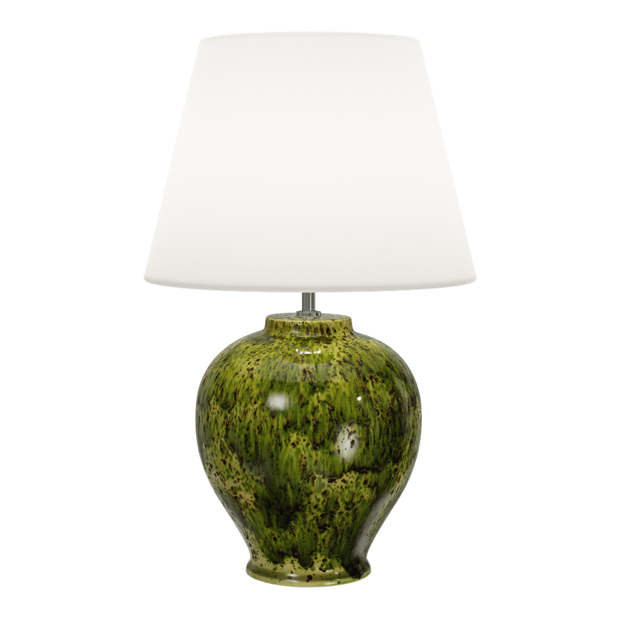 Eno Ceramic Kelantis Jungle Shade Lamp Model, Green
