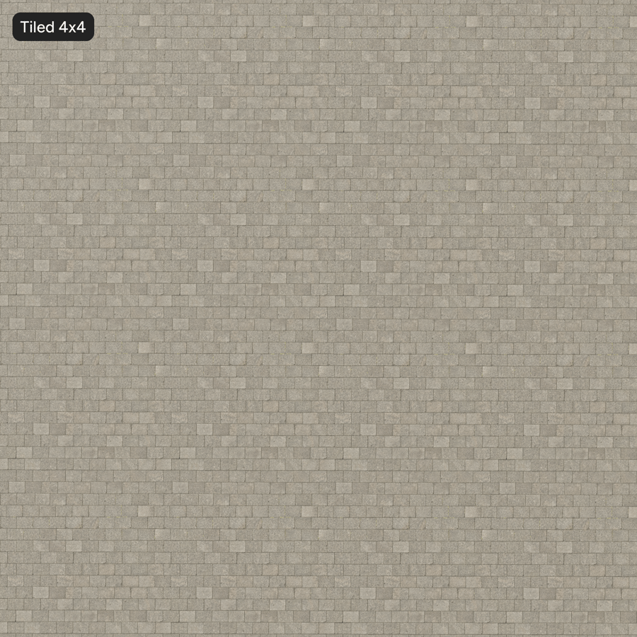 Brick Format Granite Paving Texture, Salt and Pepper
