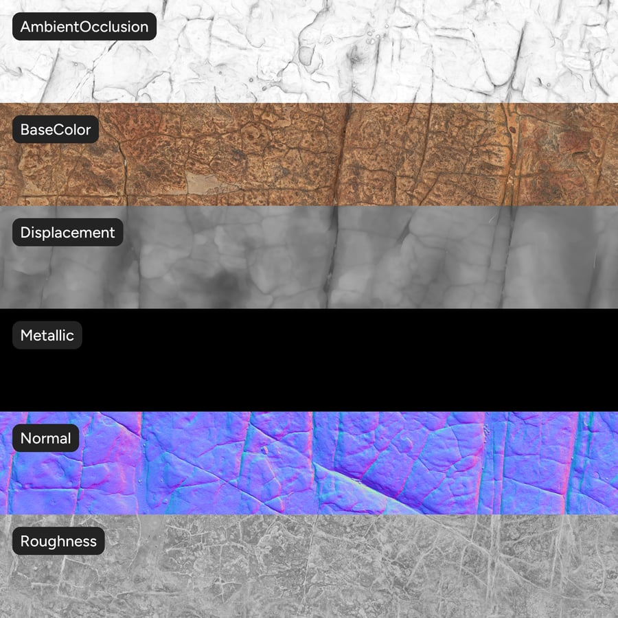 Cracked Savanna Rock Texture