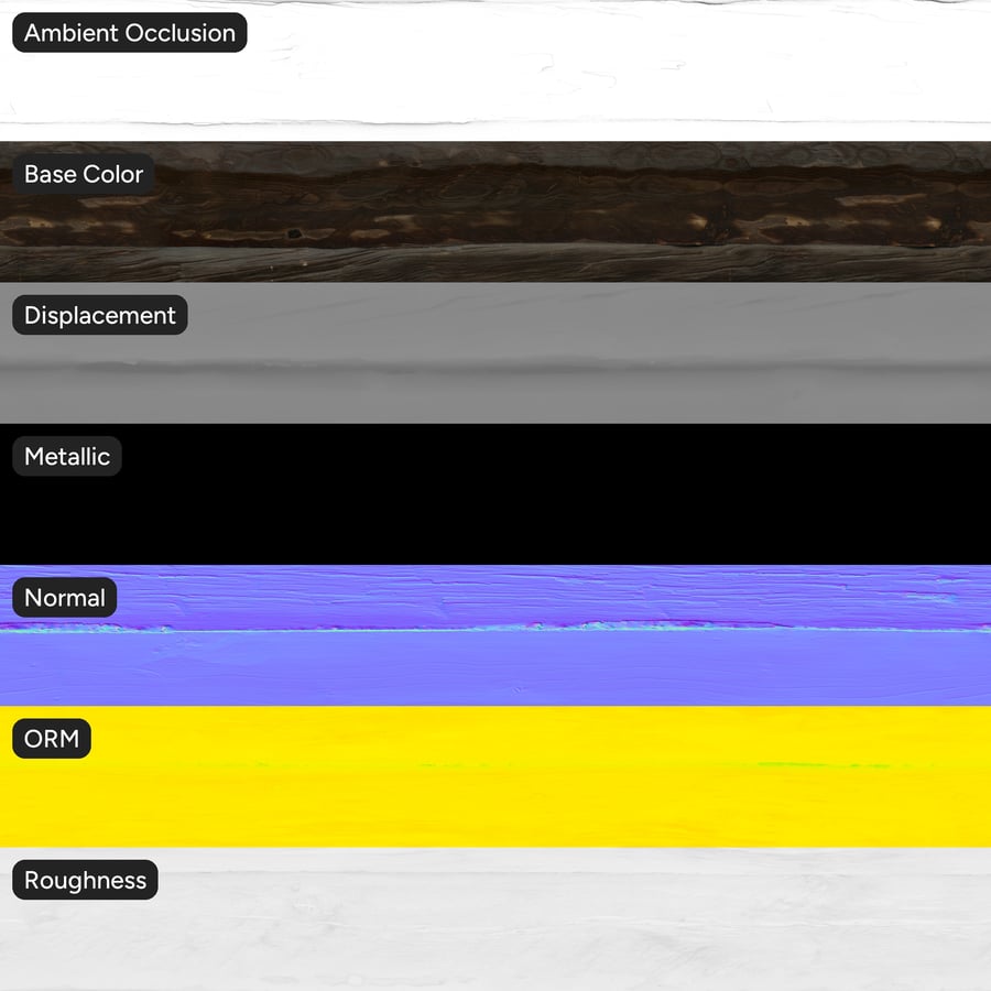 Old Wood Log Siding Wall Texture, Dark Brown