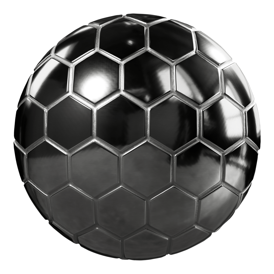 Texture de carreaux hexagonaux en céramique brillante, argent