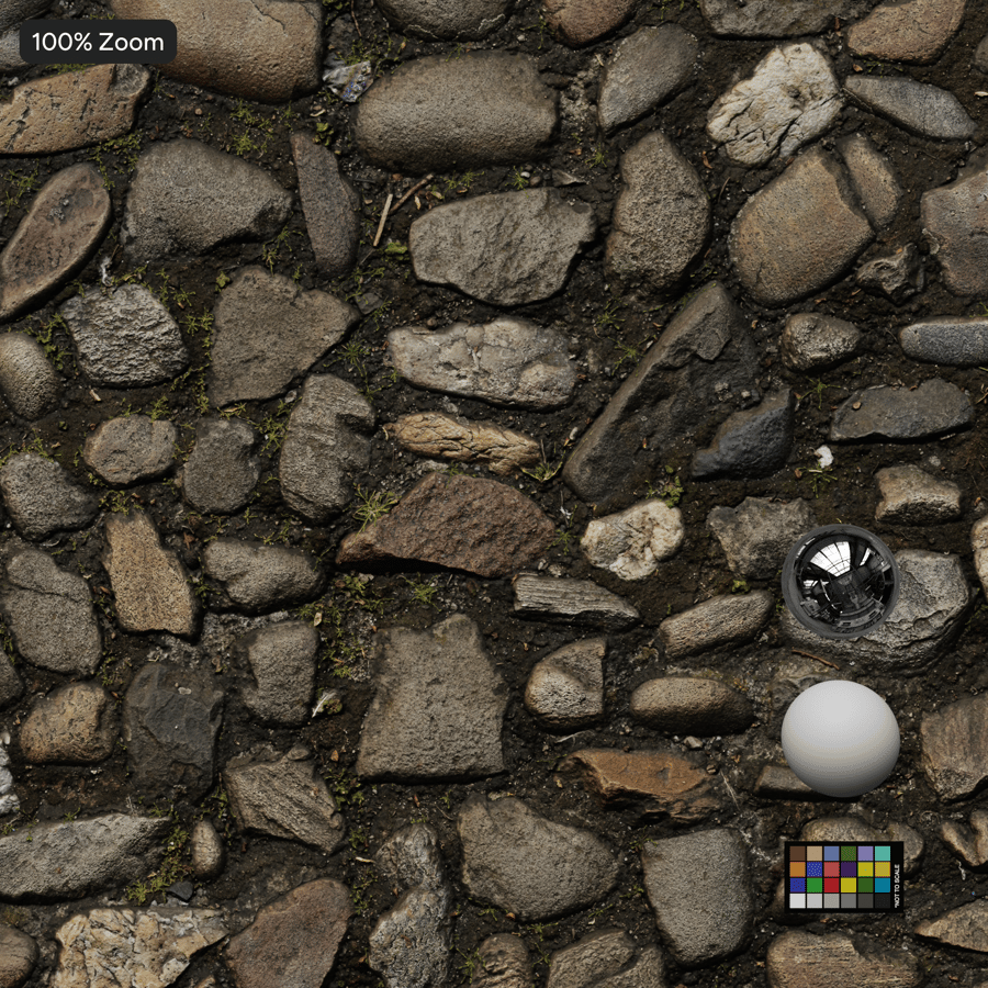 Erbacce su un acciottolato rustico