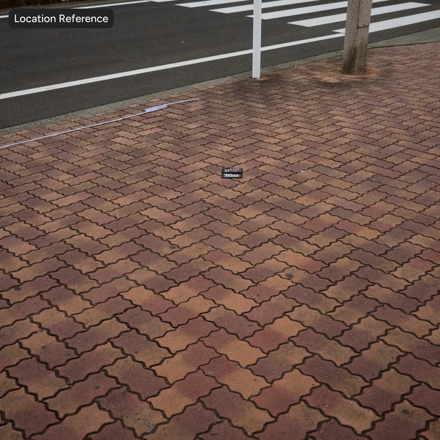 Zigzag Herringbone Concrete Paver Texture, Two-tone