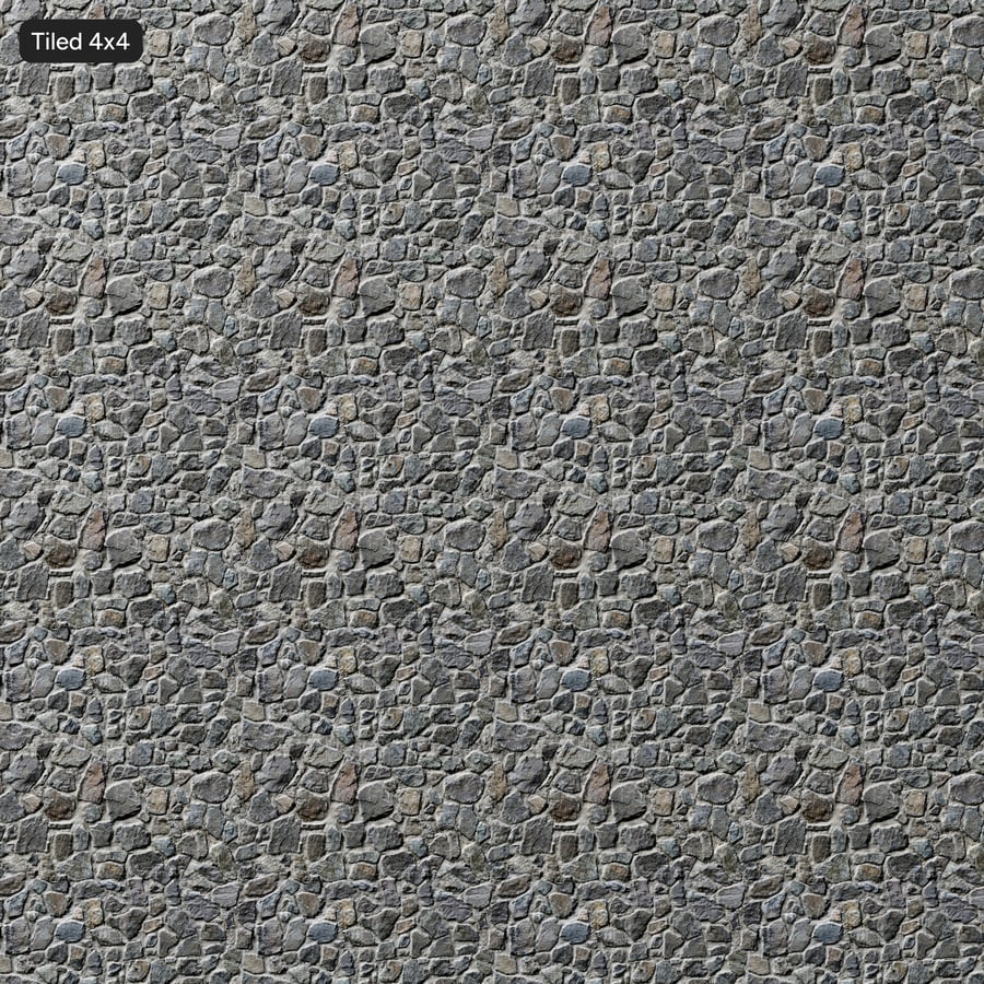 Rural Cobblestone Texture, Grey