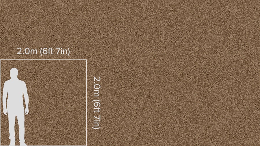 Textura de pequenas rochas compactadas, Mocha