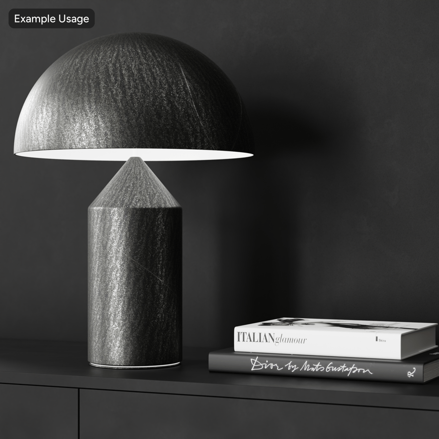 Metallic Teflon Texture, preto