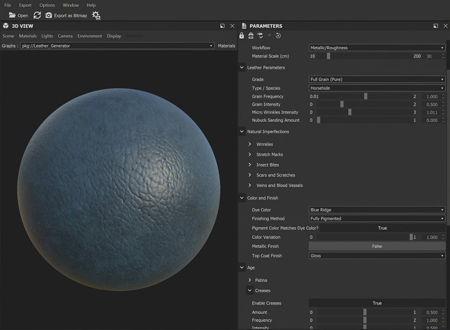 Leather Fabric Texture Generator - Poliigon