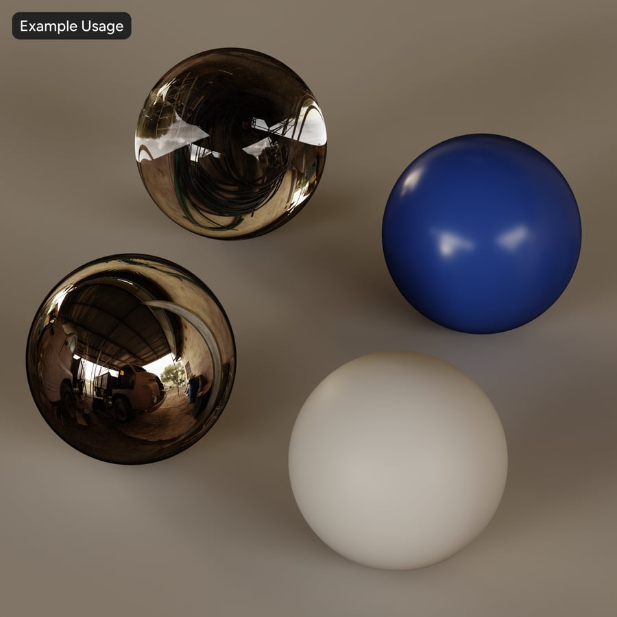 农场车辆棚 HDRI，傍晚