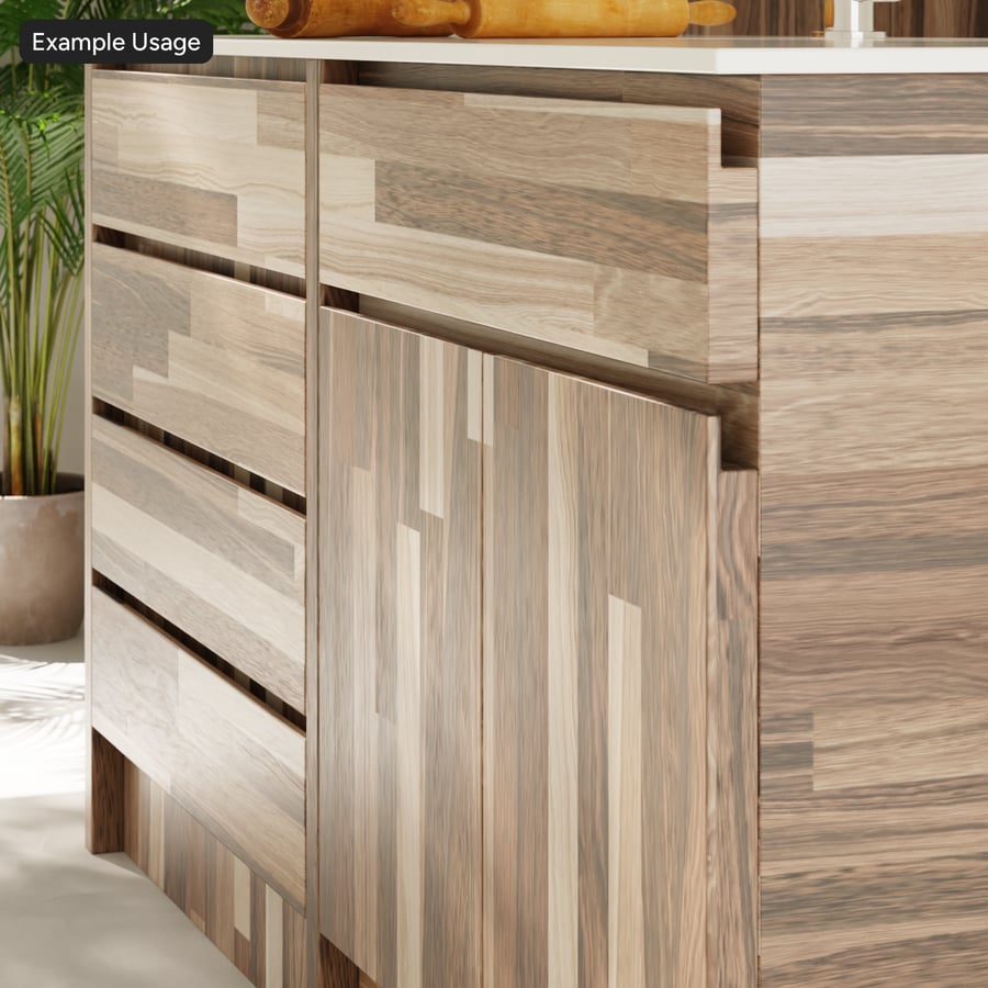 Oak Wood Board Texture, Cool Brown