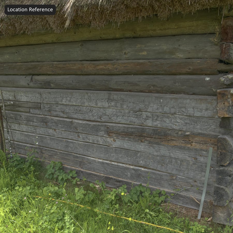 Weathered Hand Hewn Log Wall Texture, Silver Grey
