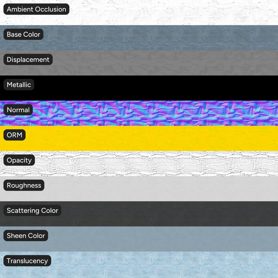 Knitted Fabric Texture, Blue