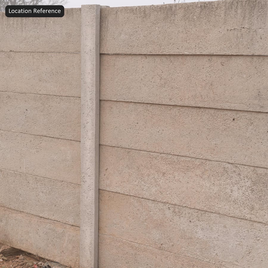 Coarse Precast Concrete Panel Wall Texture, Warm Off-White