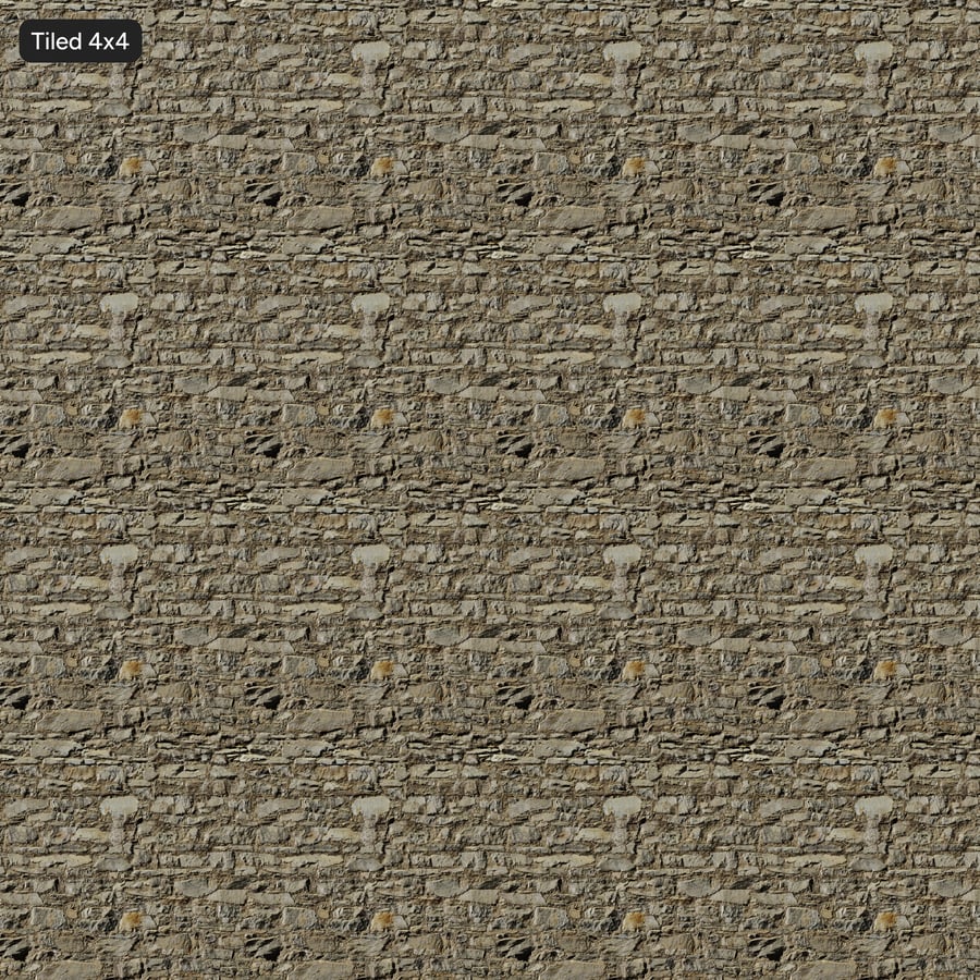 Textura de parede de pedra em ruínas, cinza empoeirado