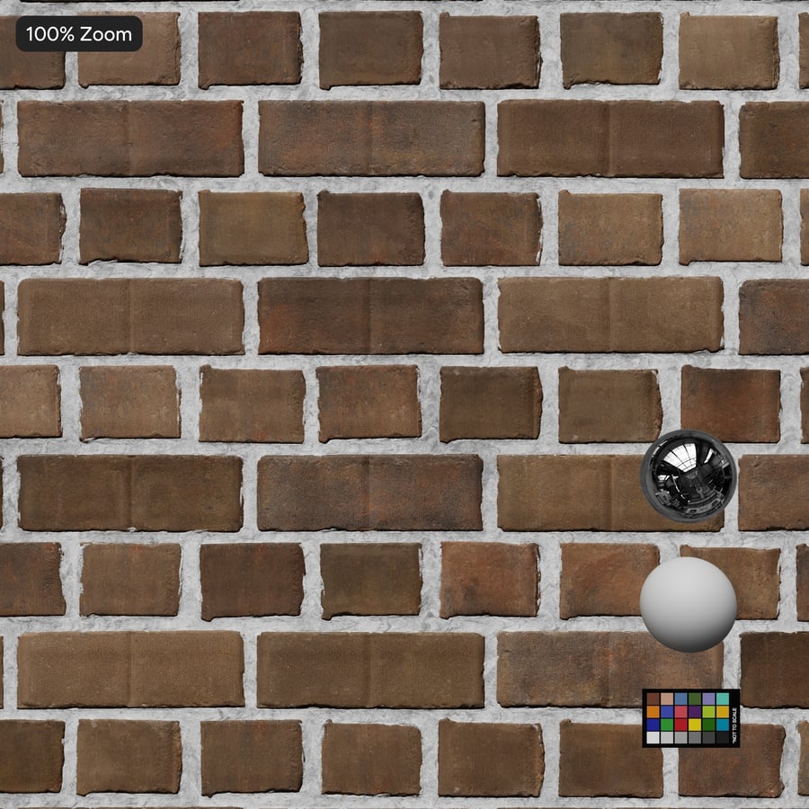 Grooved English Bond Brick Wall Texture, Taupe