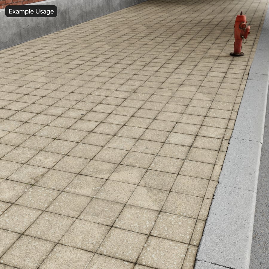 Lichen Square Concrete Paver Texture