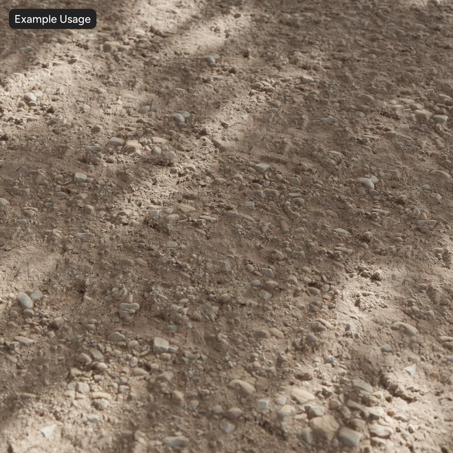 Texture de chemin de terre rocailleux